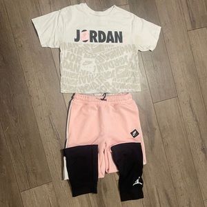 Jordan crop top and Joggers set